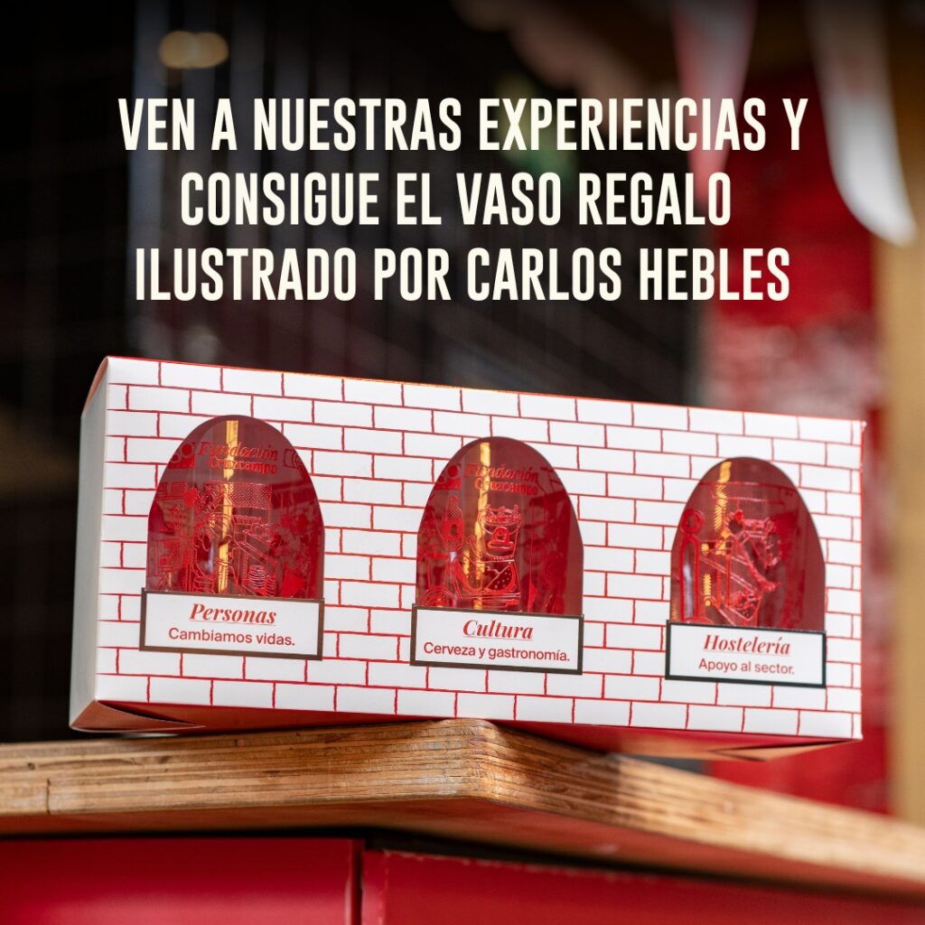 VEN A NUESTRAS EXPERIENCIAS Y CONSIGUE EL VASO REGALO ILUSTRADO POR CARLOS HEBLES